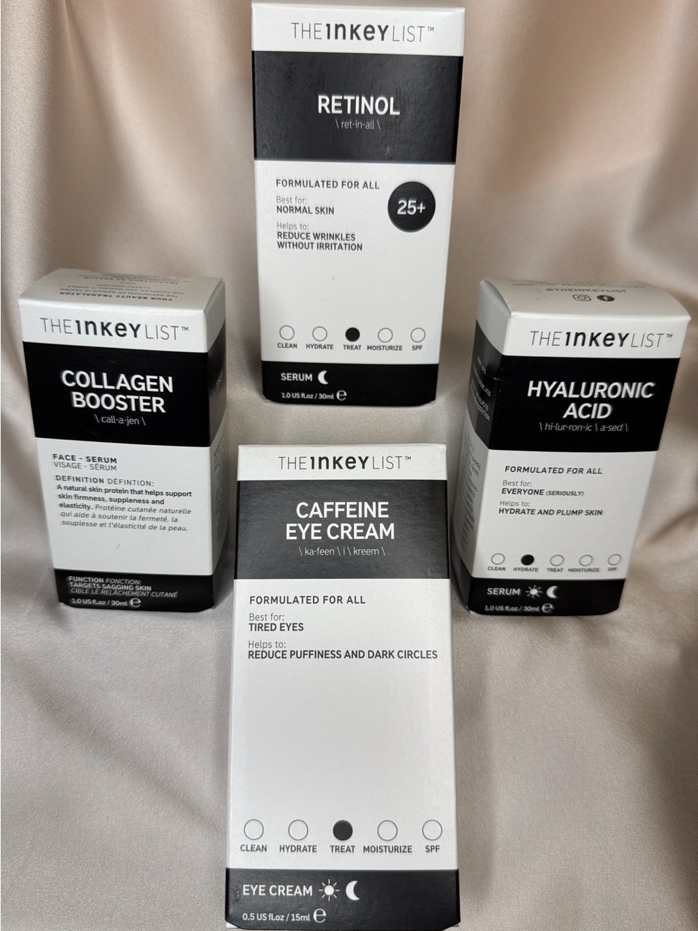 The Inkey List Anti Aging / Skincare 4 Piece Bundle